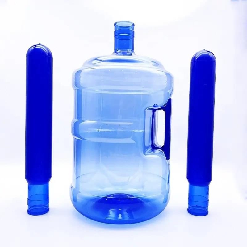 china manufacturers wholesale 750g blue 55 mm 20 liter 5 gallon push neck pet preform