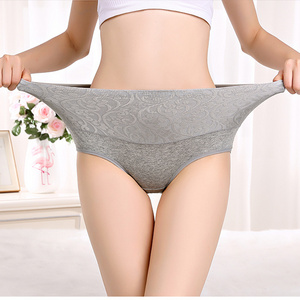 Lodanve 625 High Elasticity Woman High Waist Thong Padded Panties Plus Size