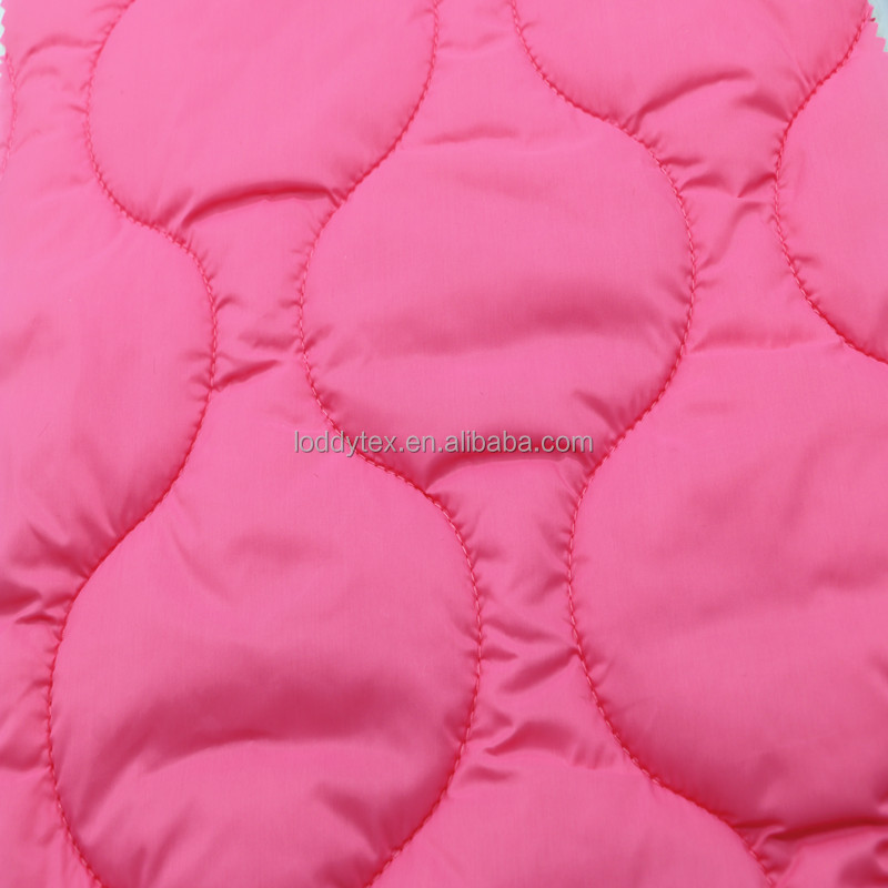 Loddytex Hot sell Nylon polyester recycled waterproof synthetic quilting quilted filling fabric for down jacket