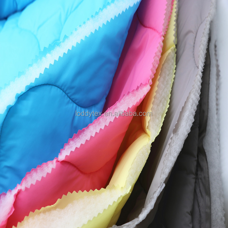 Loddytex Hot sell Nylon polyester recycled waterproof synthetic quilting quilted filling fabric for down jacket