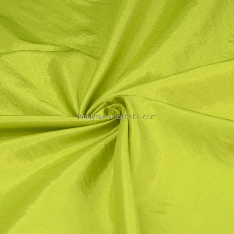 100% nylon crinkled tear resistant fabric for hammock/210T crinkle nylon taffeta fabric