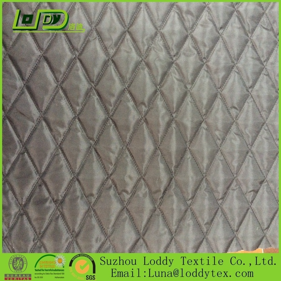 190T Polyester taffeta lining with quilted taffeta diamond