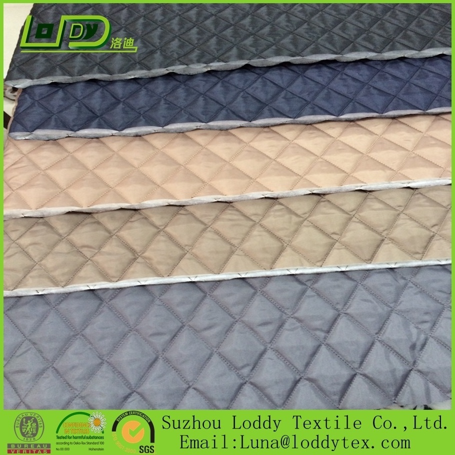 190T Polyester taffeta lining with quilted taffeta diamond