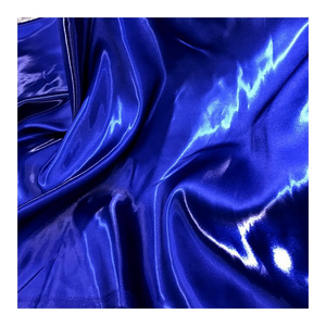 Hot Selling Luxury Shiny Metallic Liquid Satin Fabric For Fashion Dress