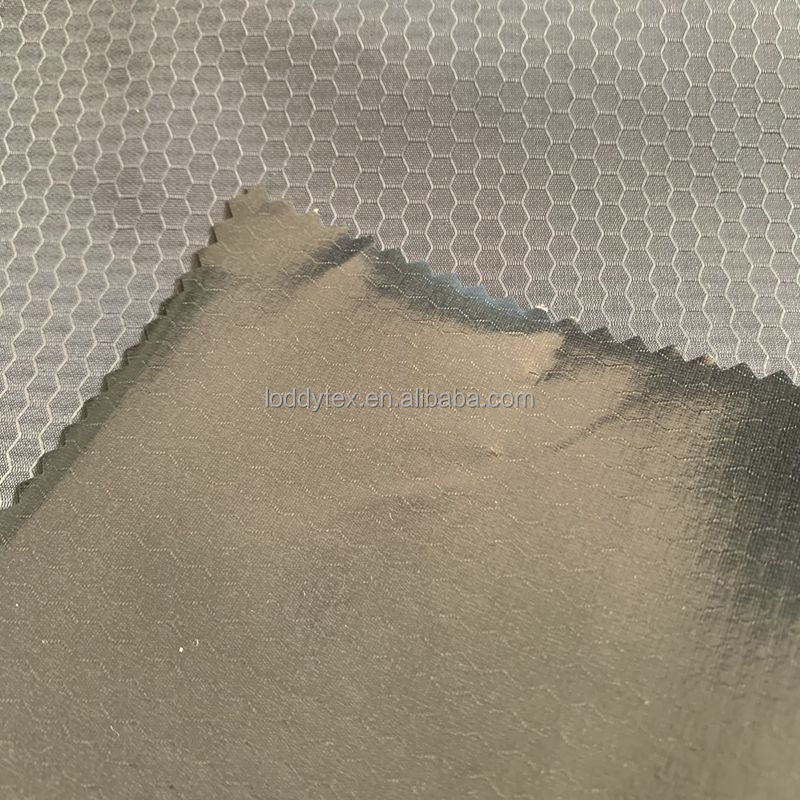 70d 230t football ripstop nylon taffeta waterproof fabric with 0.1MM TPU film fabric for medical clothing