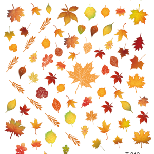 New Autumn Maple Leaf Series Nail Art Stickers Decorations 3d Adhesive Salon Beauty Nail Stickers