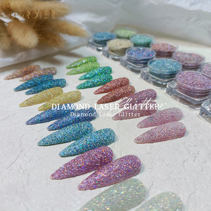 Crystal Diamond Powder Rainbow Color Shiny Nail Art Glitter Pigment Finer Holographic Glitter