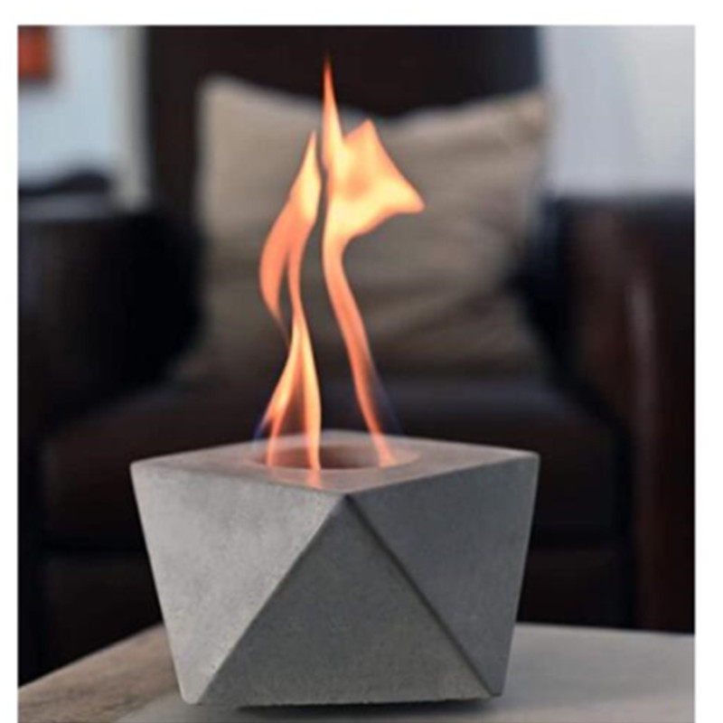 Modern Manual Mini Table Bio-Ethanol Burner Steel Indoor Fireplaces with Remote Control for Villa Application