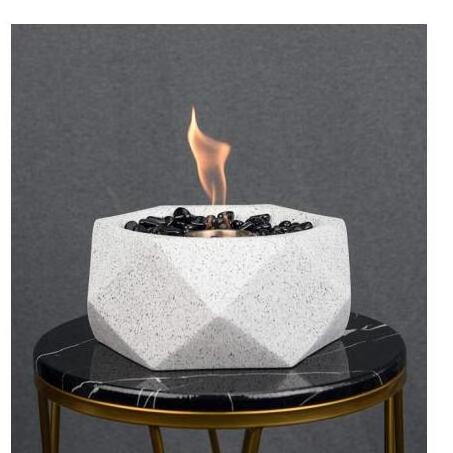 Modern Manual Mini Table Bio-Ethanol Burner Steel Indoor Fireplaces with Remote Control for Villa Application