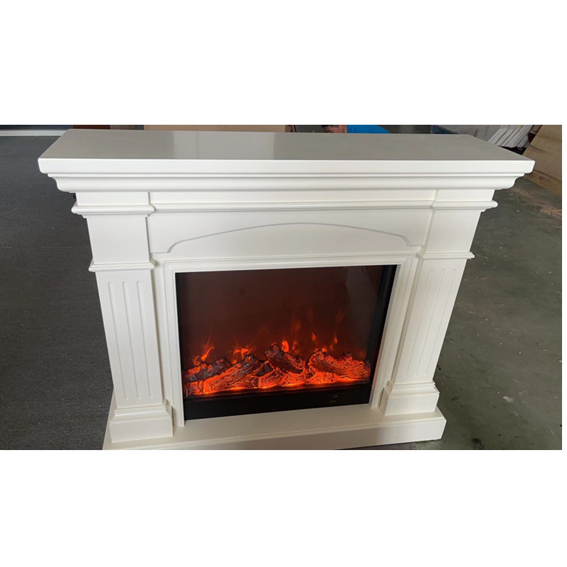 the lowest price wood mantel  365 with electric fireplace