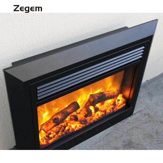 antique design with golden edge 34.6 inch mini insert  electric fireplace/heater