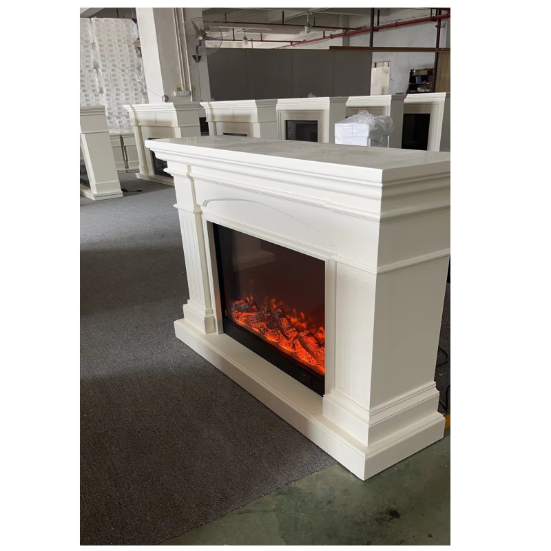 the lowest price wood mantel  365 with electric fireplace