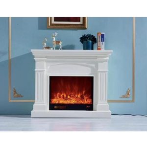 the lowest price wood mantel  365 with electric fireplace