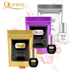 Quewel brand glue korean eyelash extensions glue 1 second sensitive private label for volume extensions extension eyelash glue