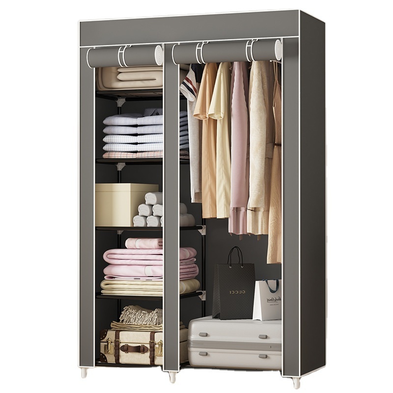 Lightweight Wardrobe And Fabric Wardrobe Closet And Portable Wardrobe With Cover