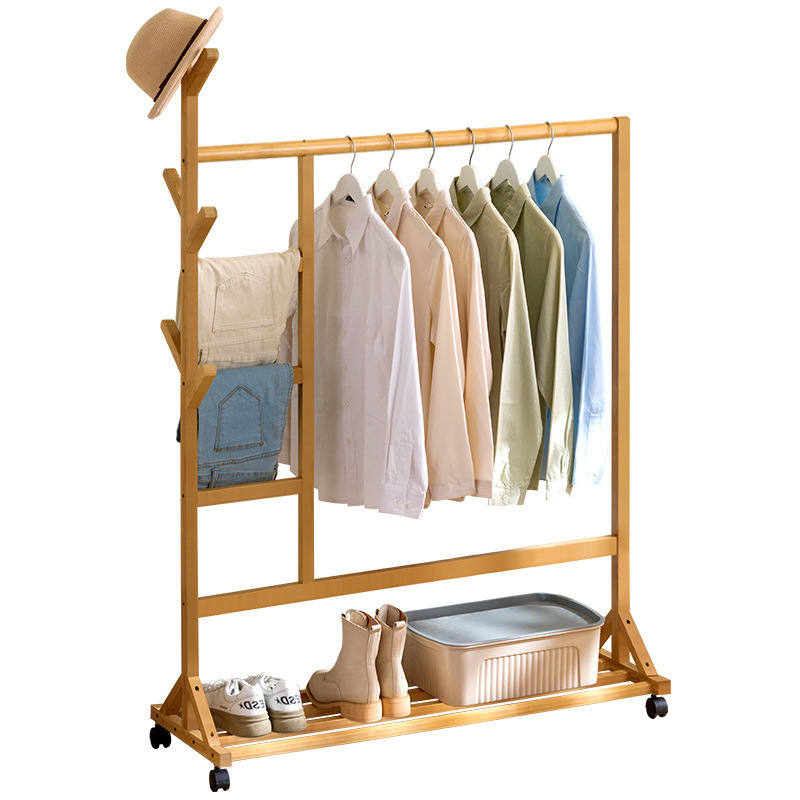 Bedroom Modern Simple Clothes Rack Outside Portable Clothes Rack Standing Gold Luxury Coat Rack