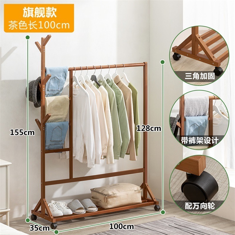 Bedroom Modern Simple Clothes Rack Outside Portable Clothes Rack Standing Gold Luxury Coat Rack