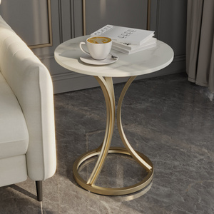 Side Coffee Table Marble Side Table For Living Room Modern Metal Side Table