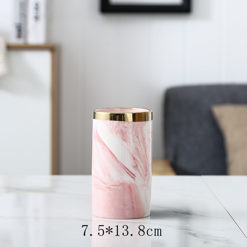 Wholesale marble design ceramic flower vase