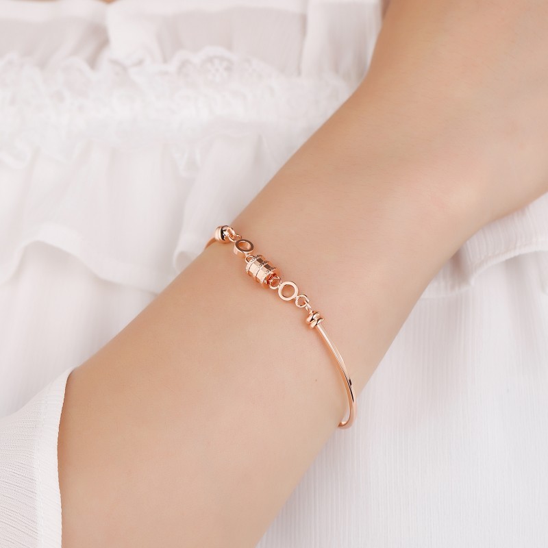 Loftily Dainty Tarnish Free Real Rose Gold Plated Zirconia Butterfly Jewelry Stainless Steel Chain Bracelets Women