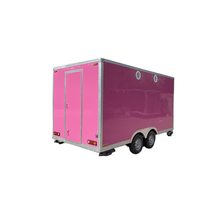 waterproof food trucks juice cart towable food trailer for sale