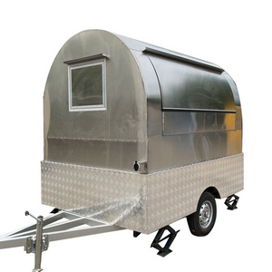 Chinese cheap consession mobile Ice cream bar coffee frozen yogurt food truck trailer for usa with umbrella on sale