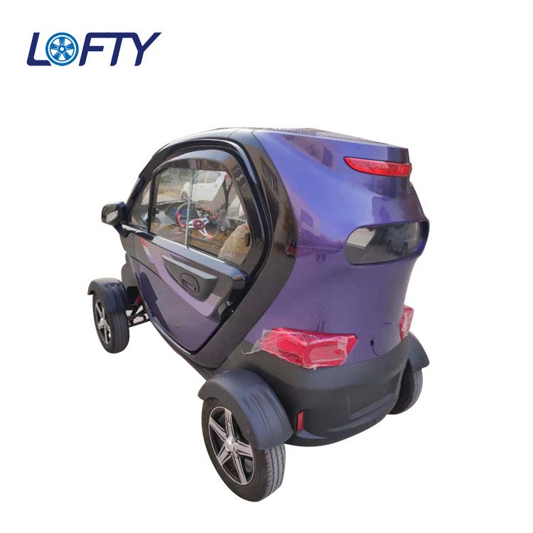 Battery luxury solar powered four wheeler used one seat electric scooter car for sale