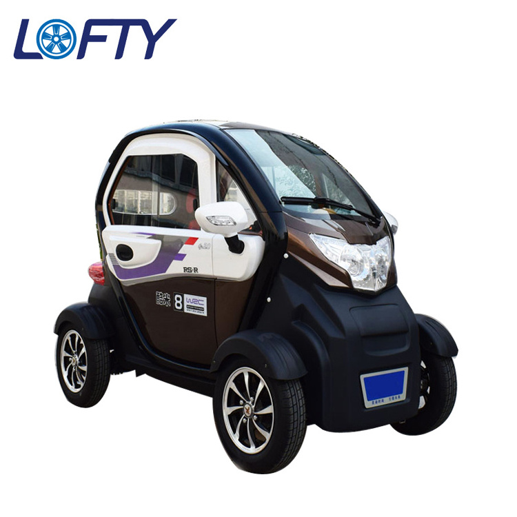 Battery luxury solar powered four wheeler used one seat electric scooter car for sale