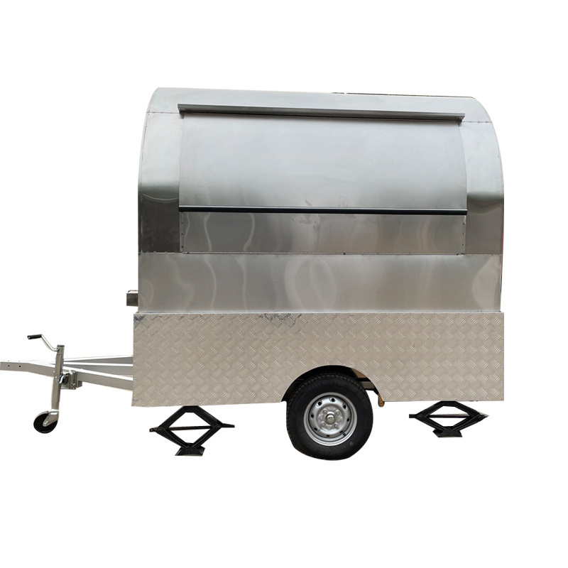 large truck mobile catering food trailer and truck with rolled fried ice cream shipping container refrigerated freezer for sale