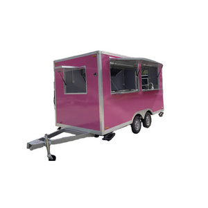 waterproof food trucks juice cart towable food trailer for sale