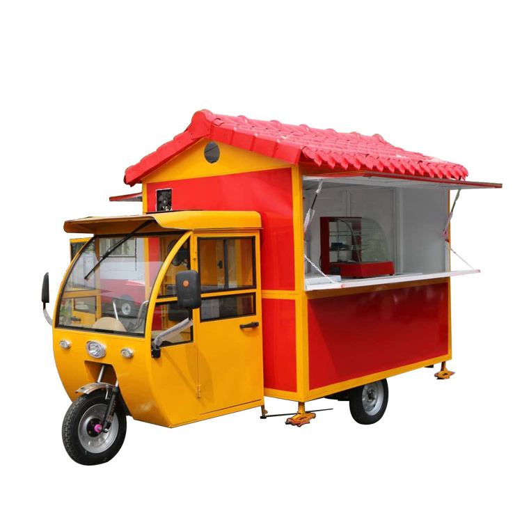 Most popular China made food truck for sale in Malaysia ice cream bike tuk tuk for sale