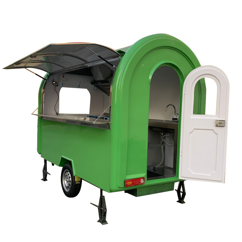 ice cream vending cart outdoor mobile kitchen fast food trailer food truck