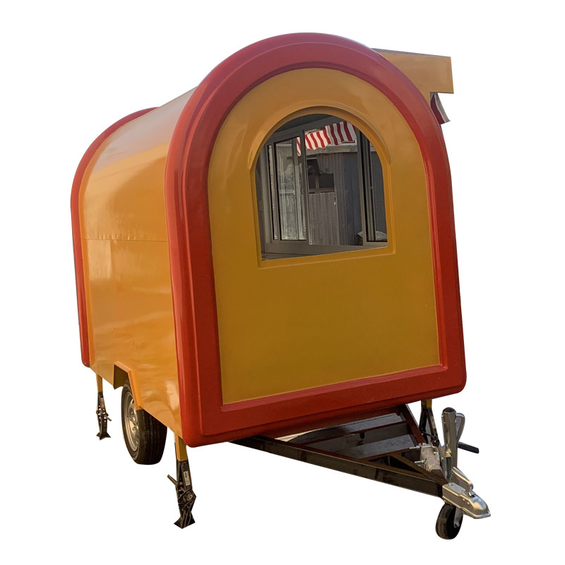 American style stainless steel street mobile coffee buggy food vendor truck for sale