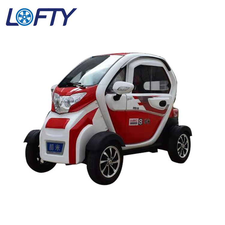 New 12V 120Ah Battery 45km/h Two Seater Chinese mini 4 wheel enclosed two person electric scooter city car