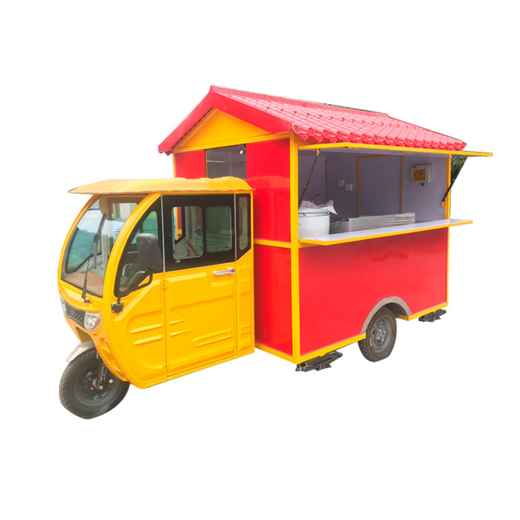 Most popular China made food truck for sale in Malaysia ice cream bike tuk tuk for sale