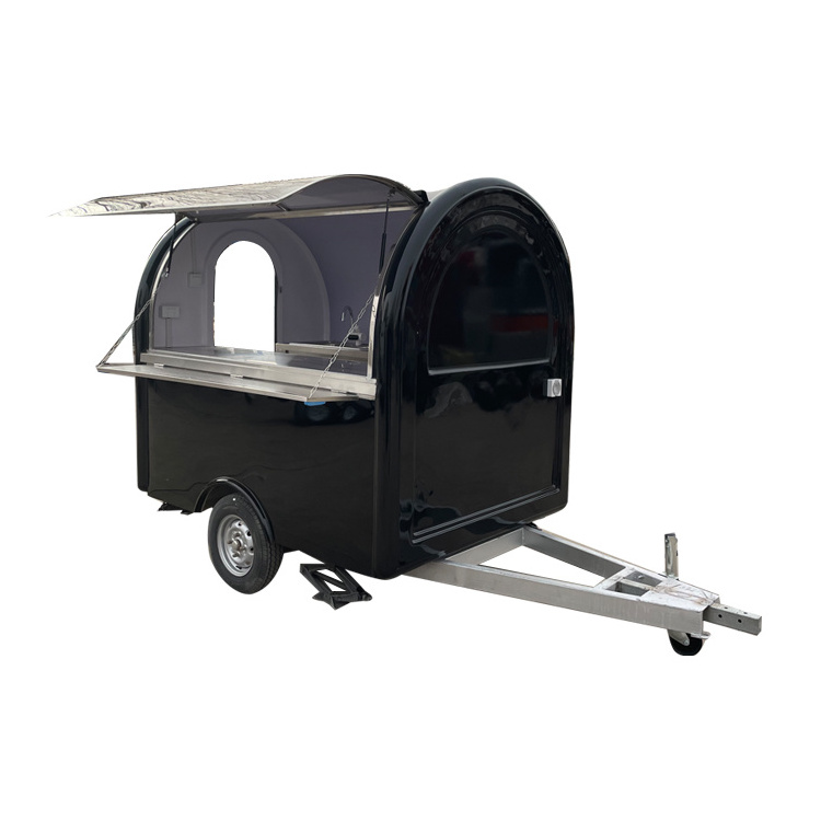 USA Stainless Steel Mobile Street Fast mobile burger chips food crepe making cart