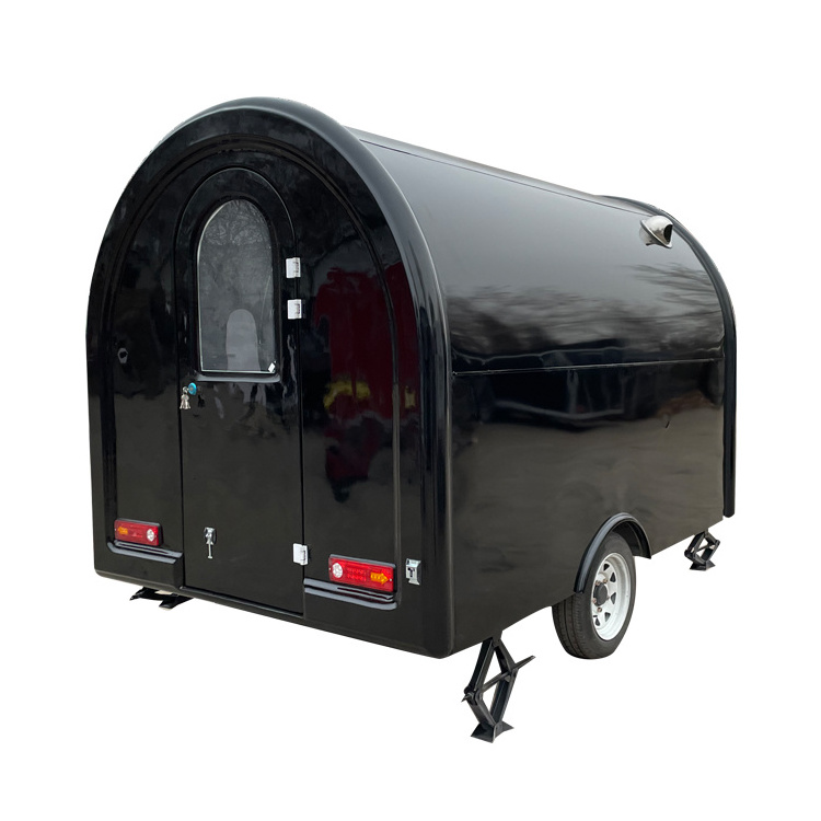 shipping free catering trailer Mobile truck customized design mobile moving food coffee van cart