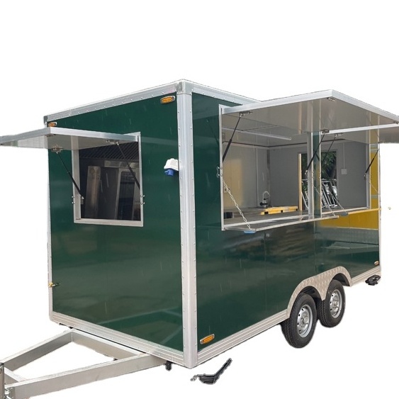 Factory made used ice cream cart mobile food truck snow cone trailer hot dog cart for sale europe