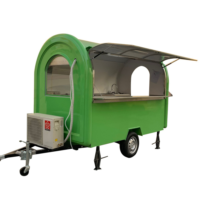 ice cream vending cart outdoor mobile kitchen fast food trailer food truck