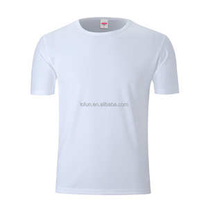 Blank White Tshirt Clothing T-shirt Below $1 Dollar Products Guangzhou Short Sleeve Polyester / Cotton Plus Size Quick Dry Woven