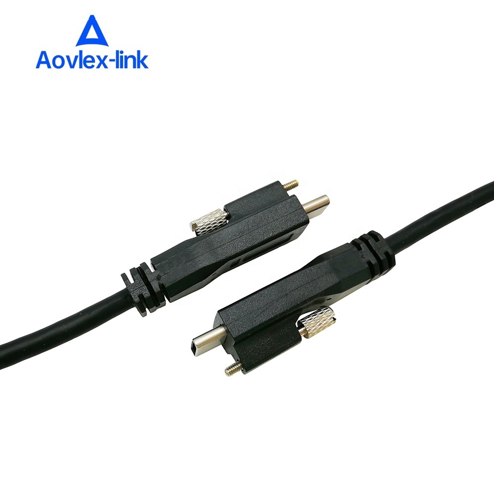 USB C Cable Type-C to Type-C with Single Screw Locking Fast Charging Data Cable