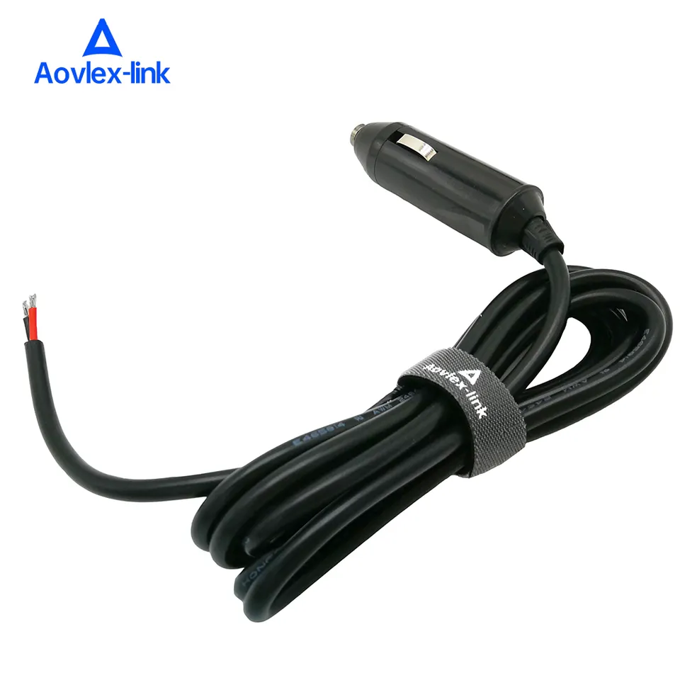 Factory price car cigarette lighter plug with wiring to open cable