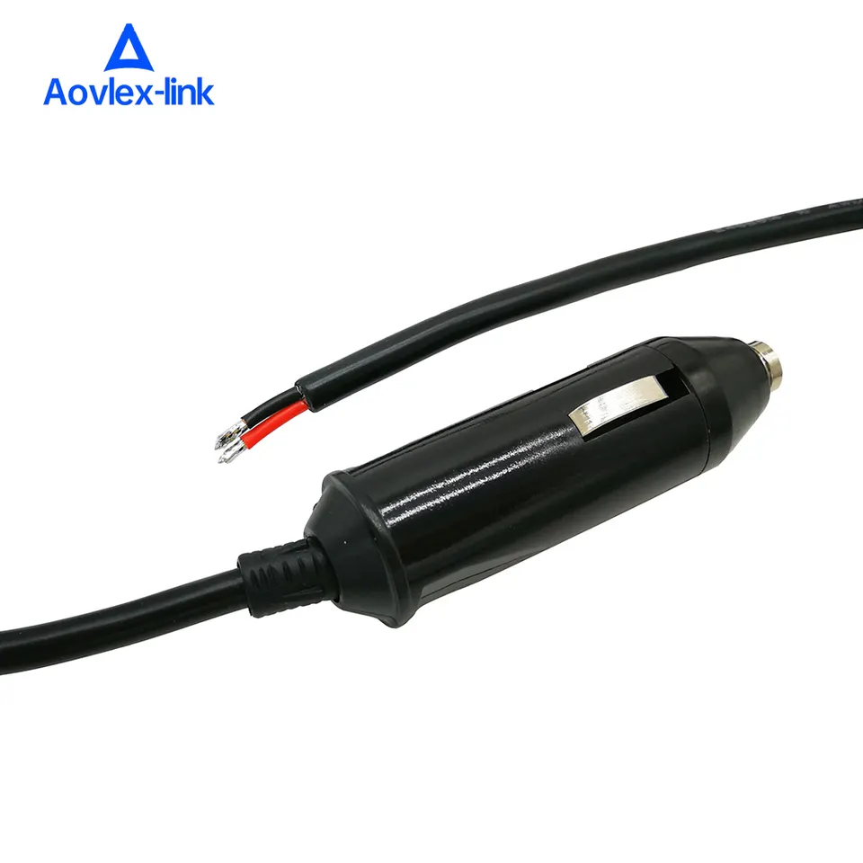 Factory price car cigarette lighter plug with wiring to open cable