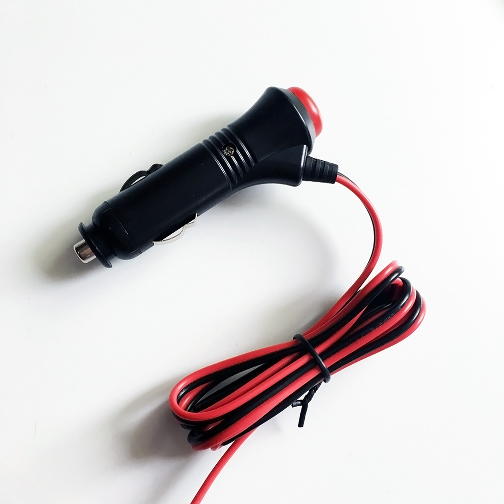 Car Charger automotive Cigarette Lighter Adapter Plug Cord With ON/OFF Switch to DC5.5*2.1mm cable