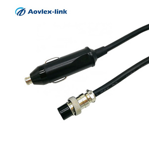 Car Cigarette Lighter plug to aviation connector GX16 plug car wire harness car cigarette lighter DC adapter cable