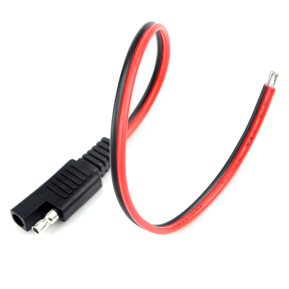 12v sae to sae 2pin plug extension power custom power cables Solar Panel Cables Car Solar Charging Extension Cord