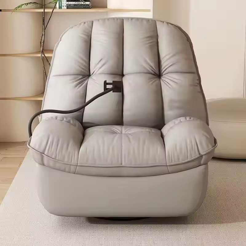 Space Sofa Pod: Single Reclining Leather Electric Multi-Functional Chair for the Living Room