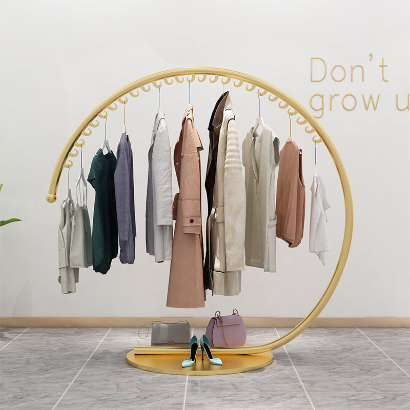 floor type good-looking circular clothes hanger