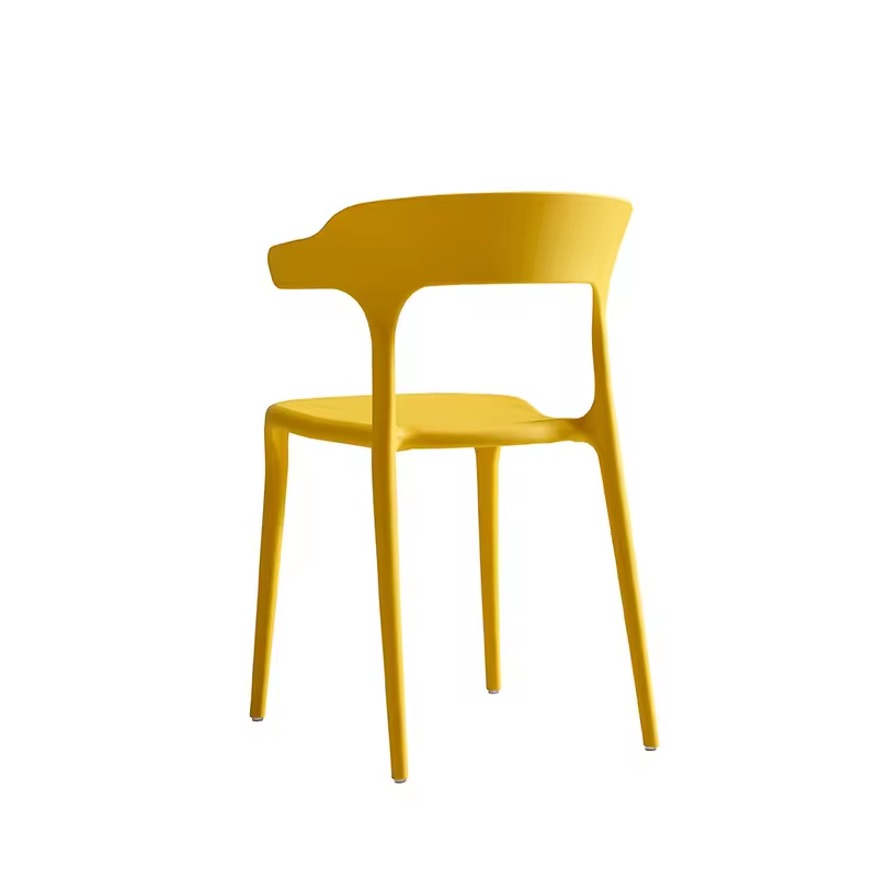 Plastic Horn dining chair backrest home desk plastic stool lazy casual simple thickened furniture