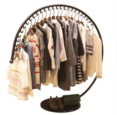 Iron storing displaying clothes hat rack floor mounted clothes rack creative indoor minimalist fashion store display rack